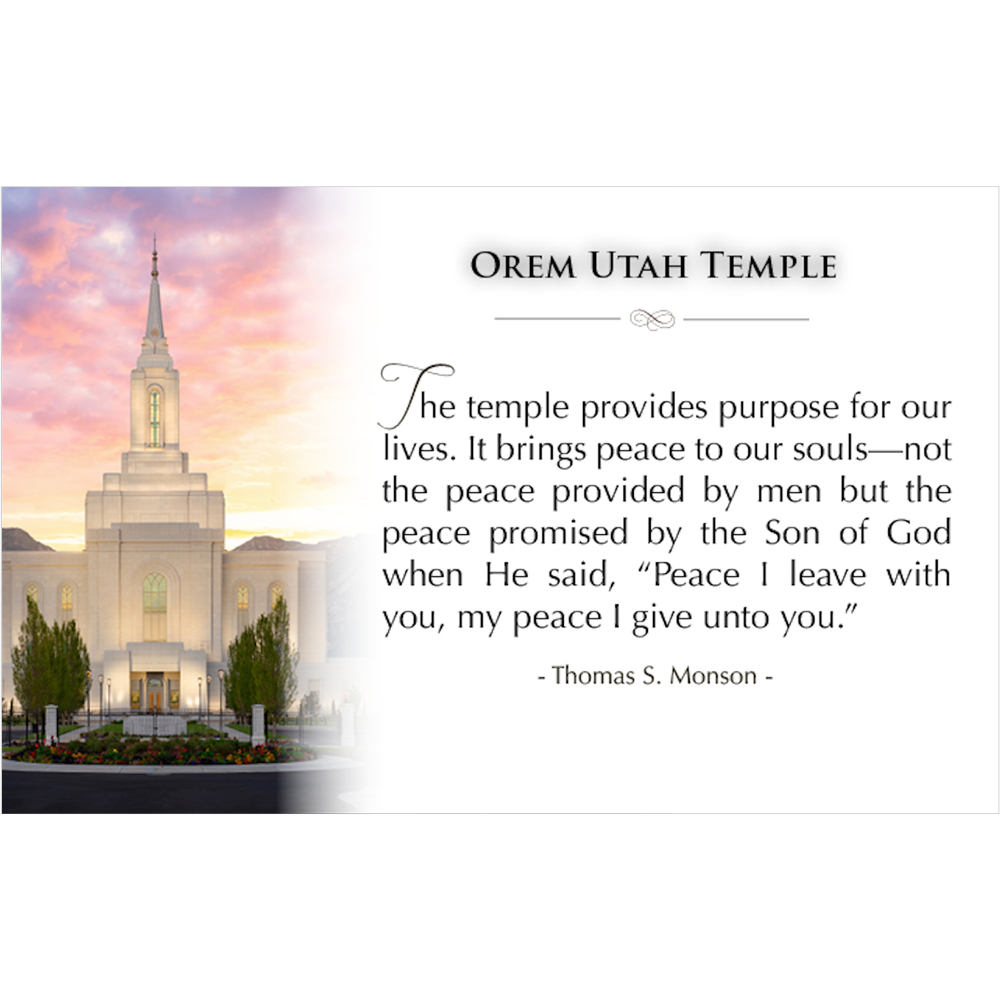 Orem Utah Temple Recommend Holder, , large image number 1