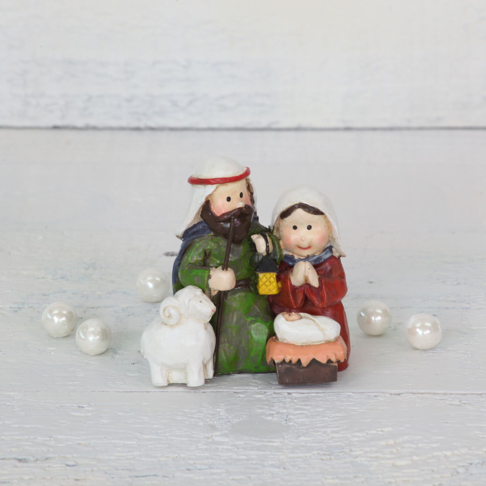 Mini Holy Family Sheep Resin Nativity, , large image number 6