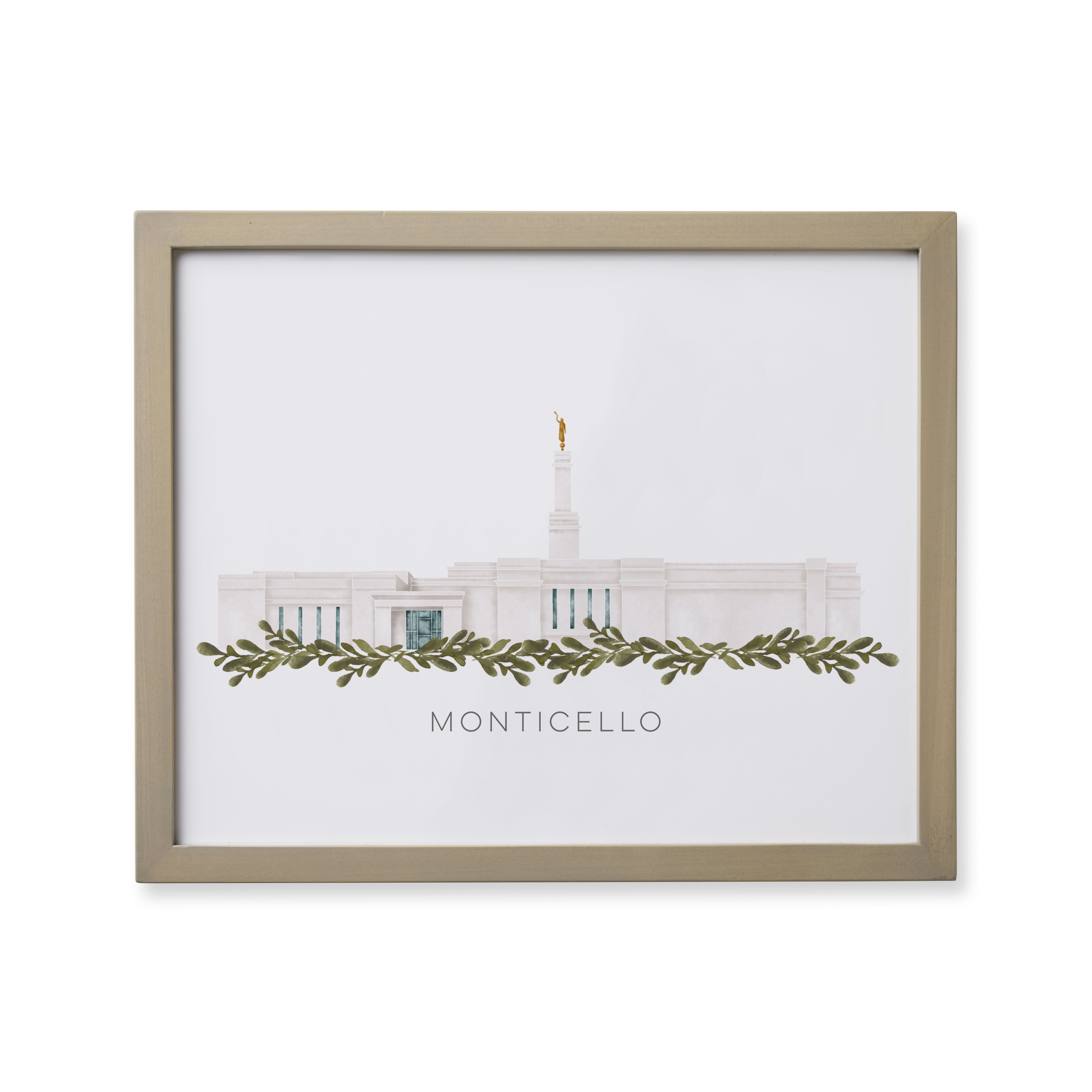 Monticello Utah Temple (18x22 Framed Paper Print), , large image number 0