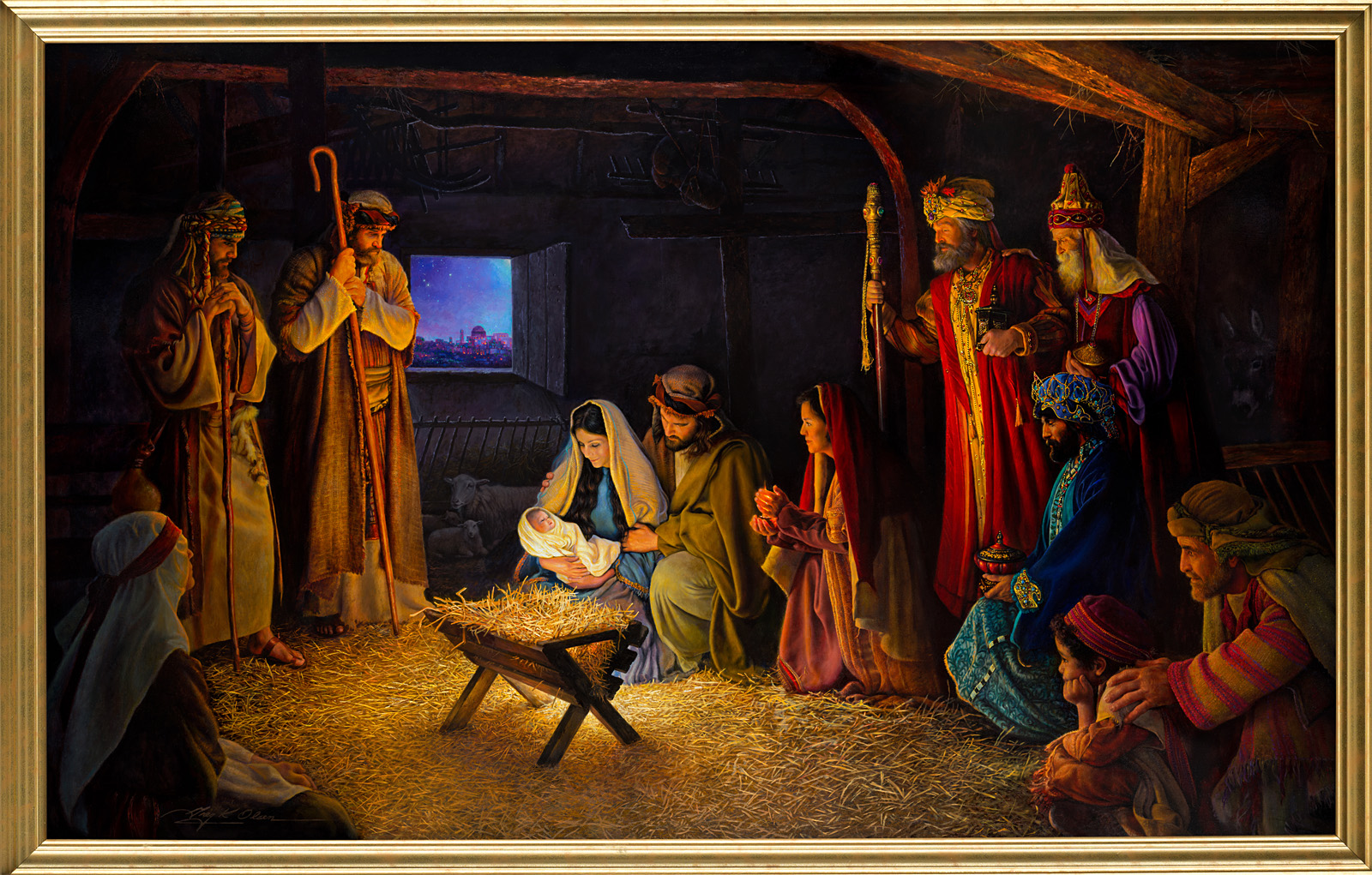 The Nativity (24x33 Framed Print), , large image number 2