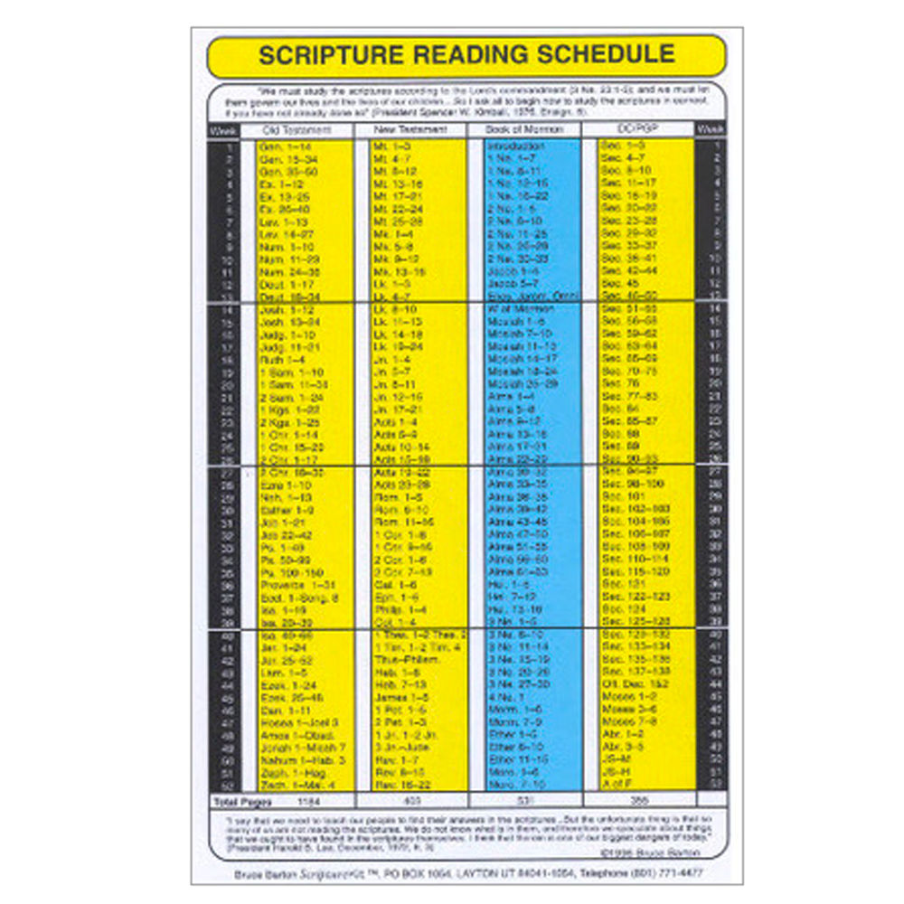 ScriptureKIT Scripture Reading Schedule, , large image number 0