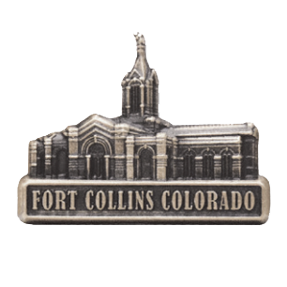 Fort Collins Temple Tie Pin, , large image number 0