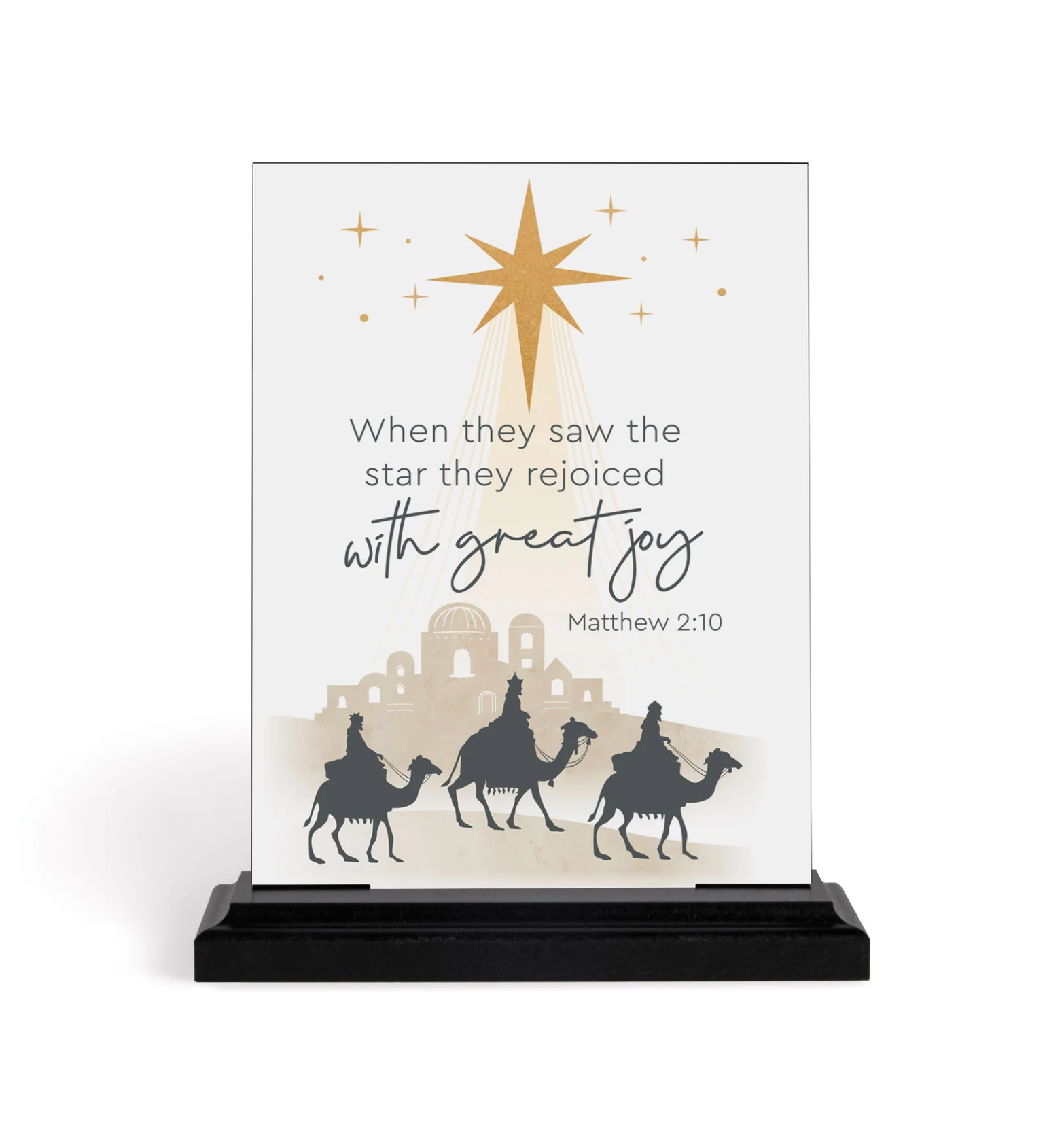 When They Saw (6X8 Plaque)