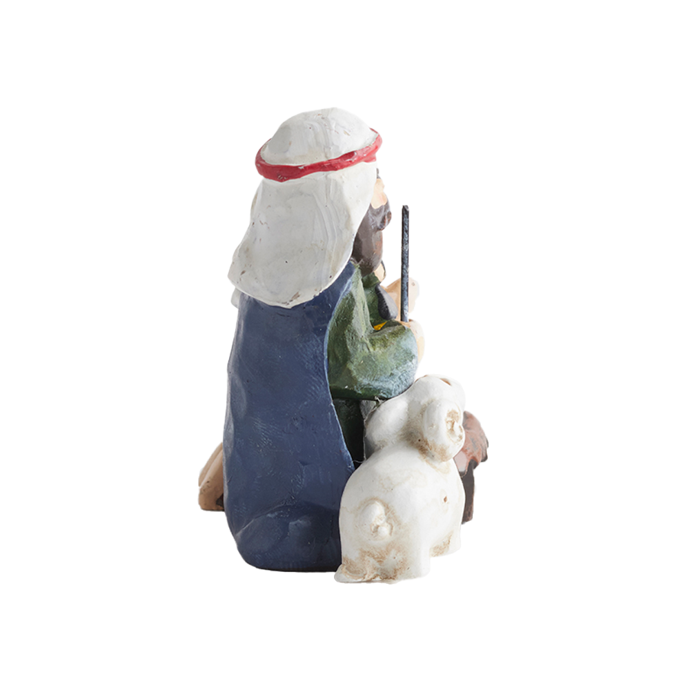 Mini Holy Family Sheep Resin Nativity, , large