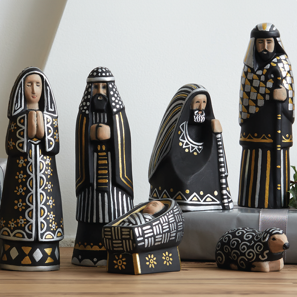 First Noel Jorge Cocco Ceramic Nativity, , large image number 3