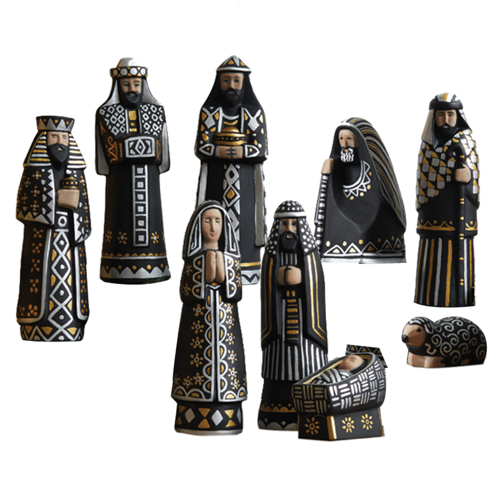 First Noel Jorge Cocco Ceramic Nativity, , large