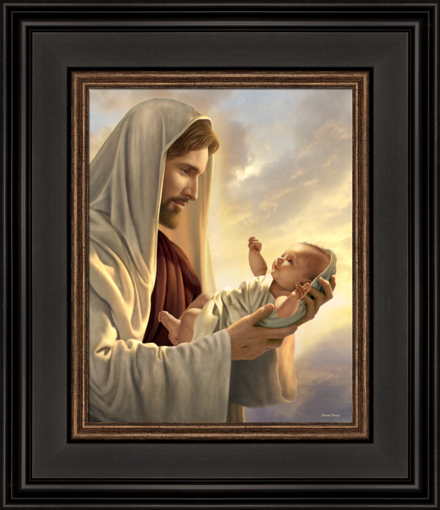 In His Constant Care (12x14 Framed Size)