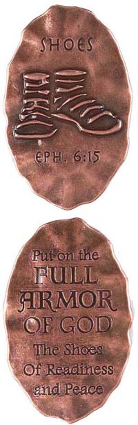 Armor of God Shoes Pocket Coin
