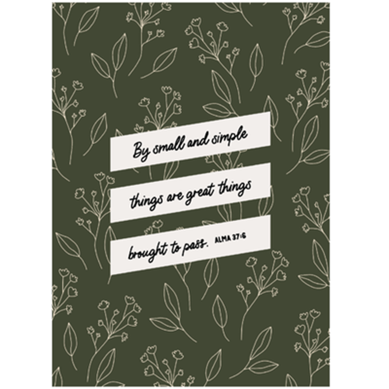 By Small and Simple Things Print
