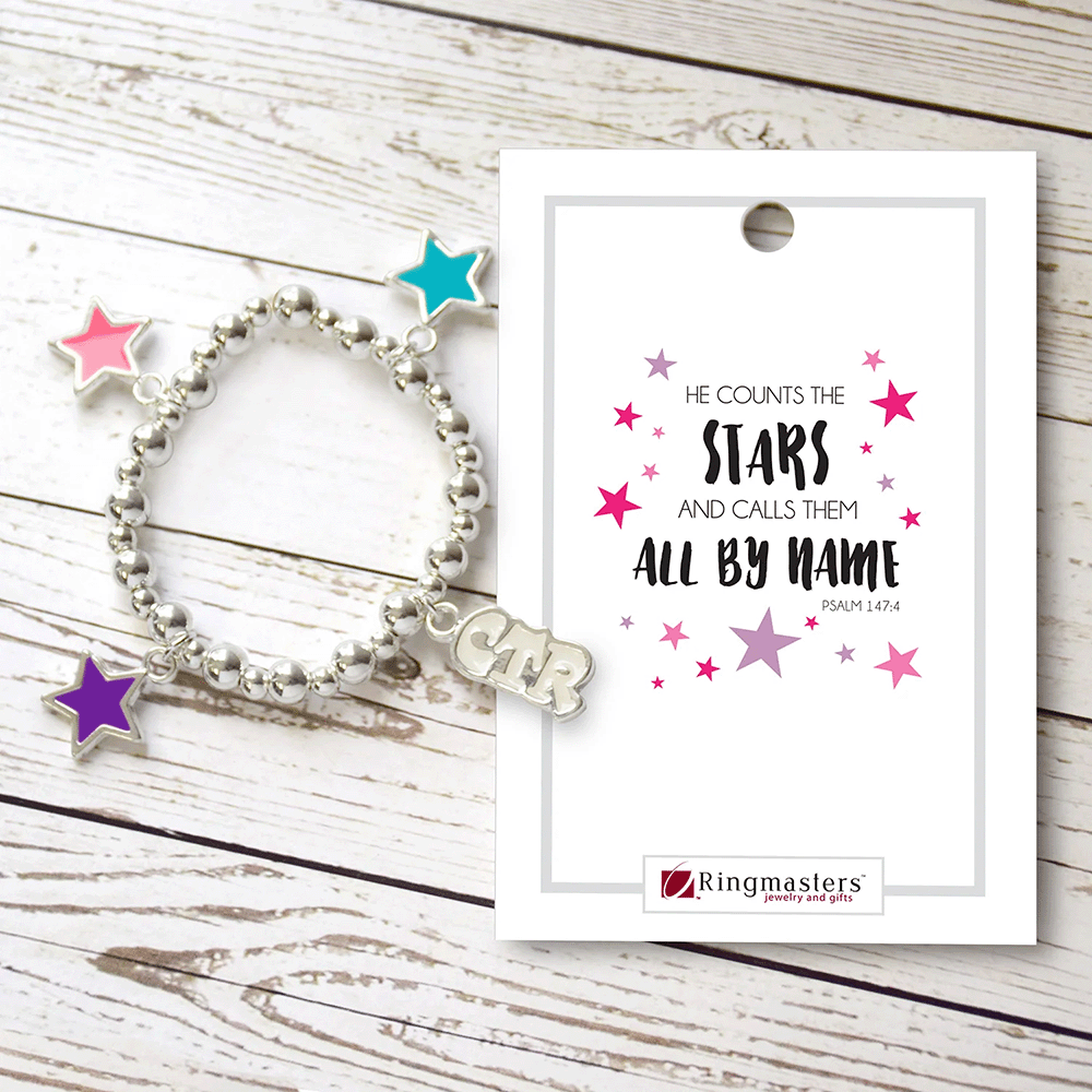 CTR Star Stretch Bead Bracelet, , large image number 1