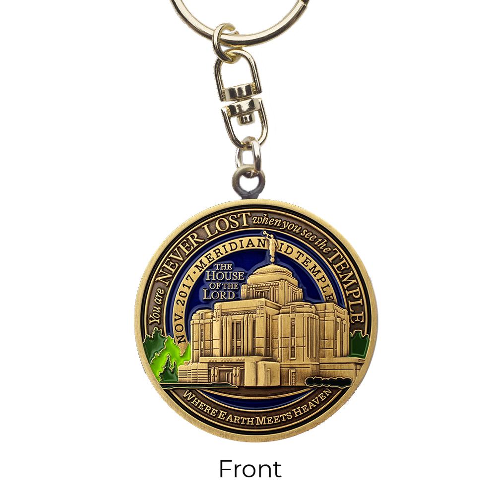 Meridian Idaho Temple Keyring