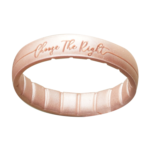 Silicone Thin Rose Gold CTR Ring, , large image number 0