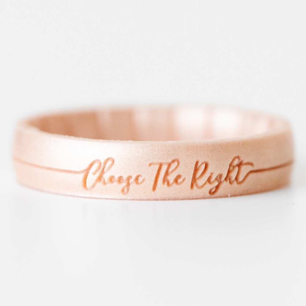 Silicone Thin Rose Gold CTR Ring, , large image number 1