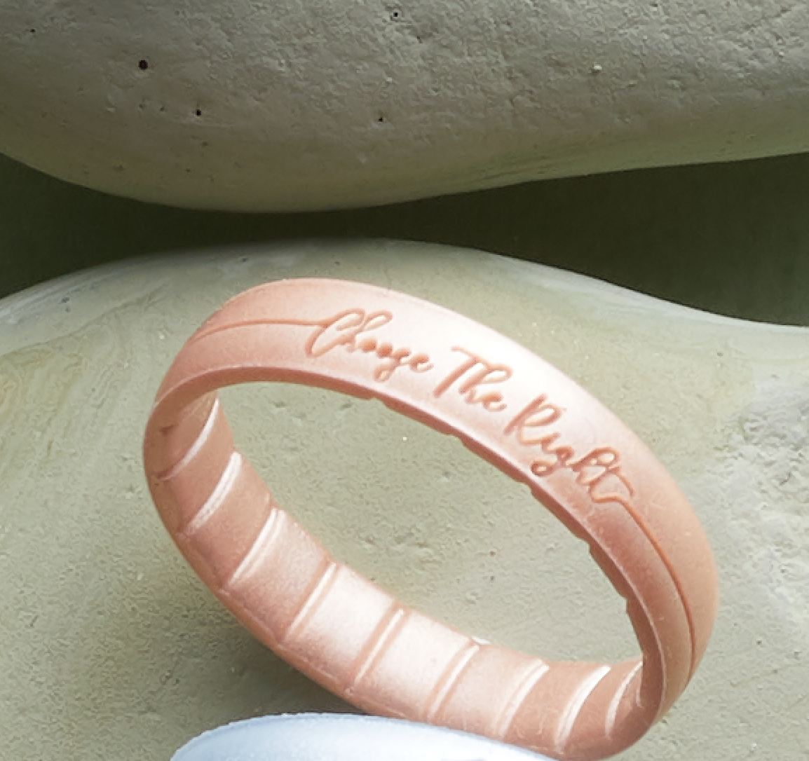 Silicone Thin Rose Gold CTR Ring, , large image number 2