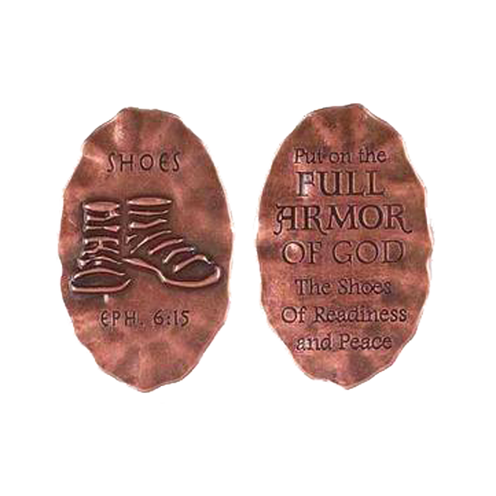 Armor of God Shoes Pocket Coin, , large