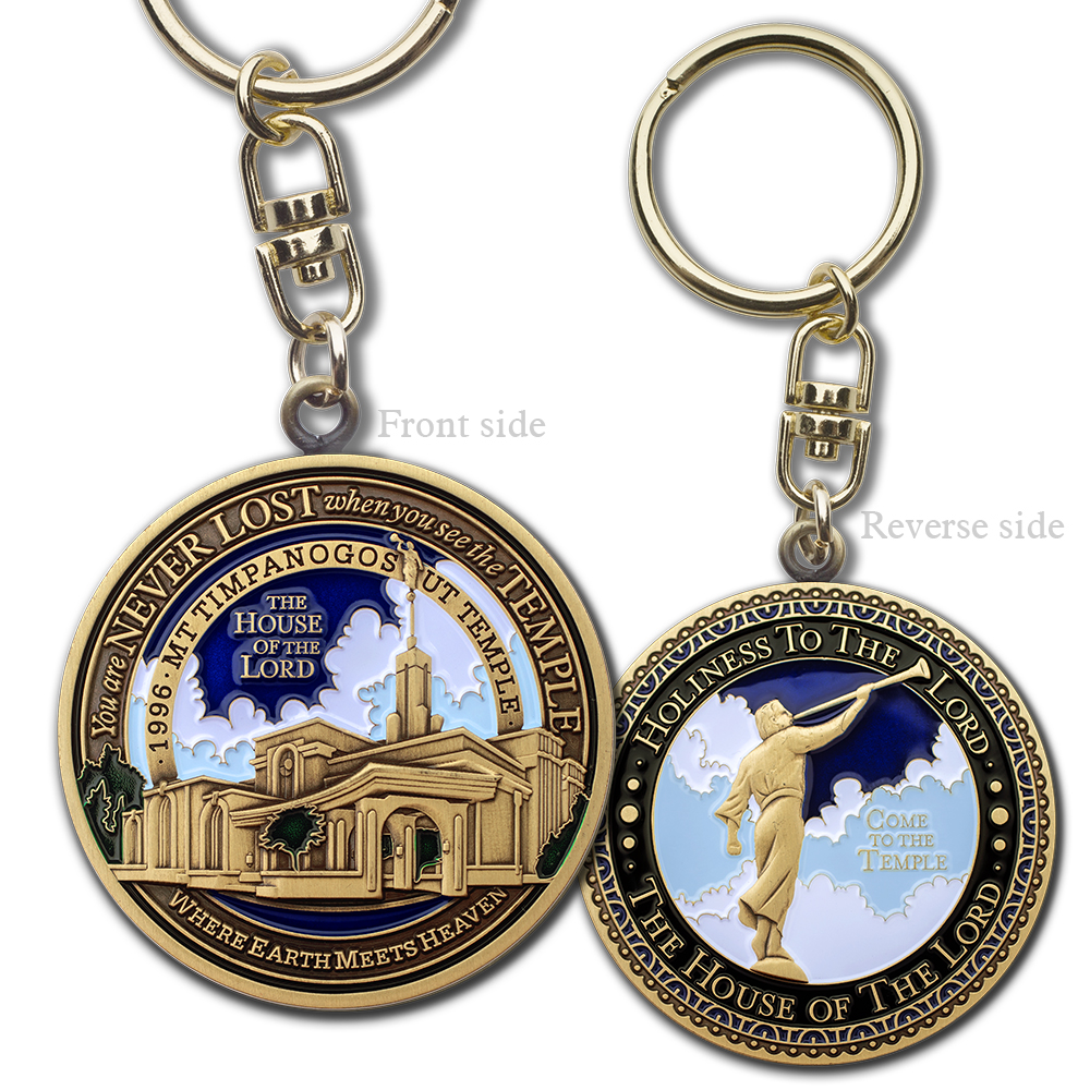 Mt. Timpanogos Utah Temple Keyring, , large image number 0