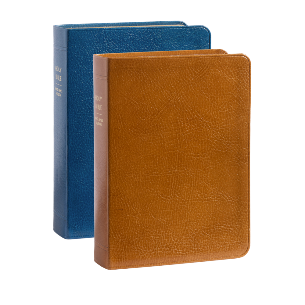 Genuine Leather Holy Bible, Regular (Color Options)