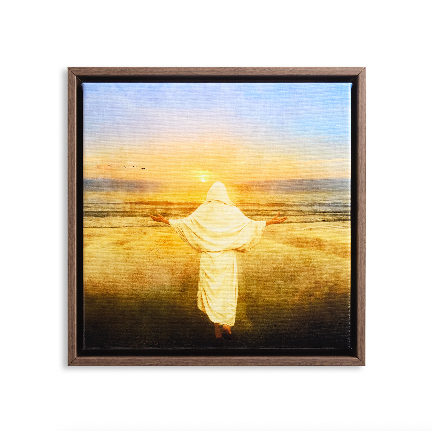 For the Joy (13x13 Framed Canvas Print)