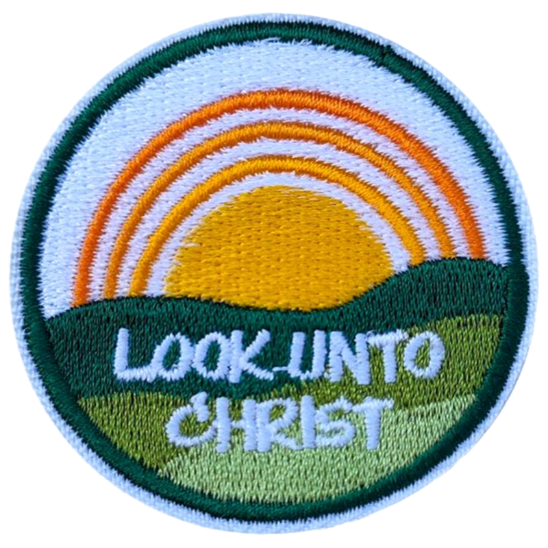Look unto Christ 2025 Youth Theme Iron On Embroidered Patch