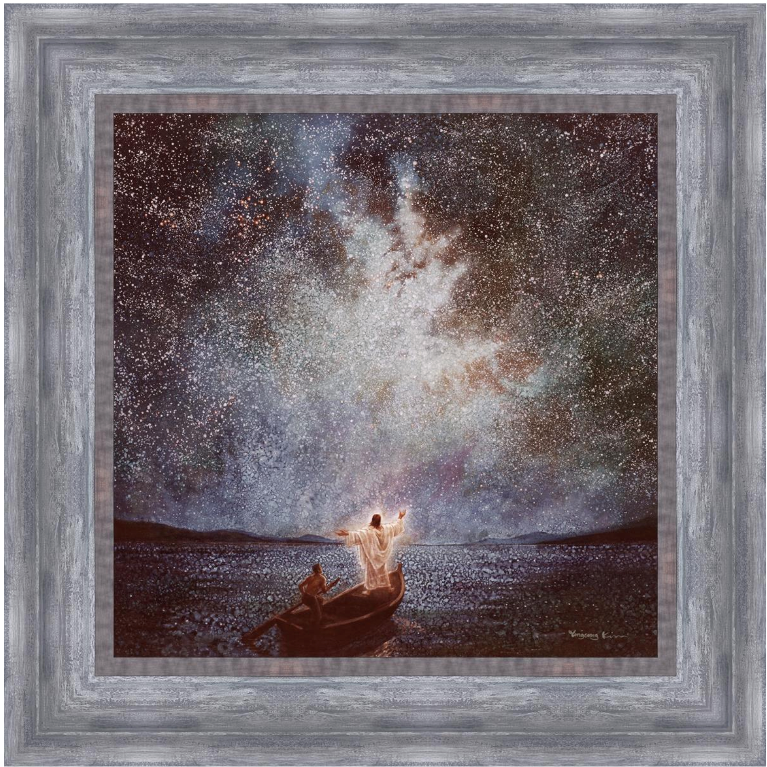 Calm and Stars (27.75 x 27.75 Framed Canvas Print), , large image number 0