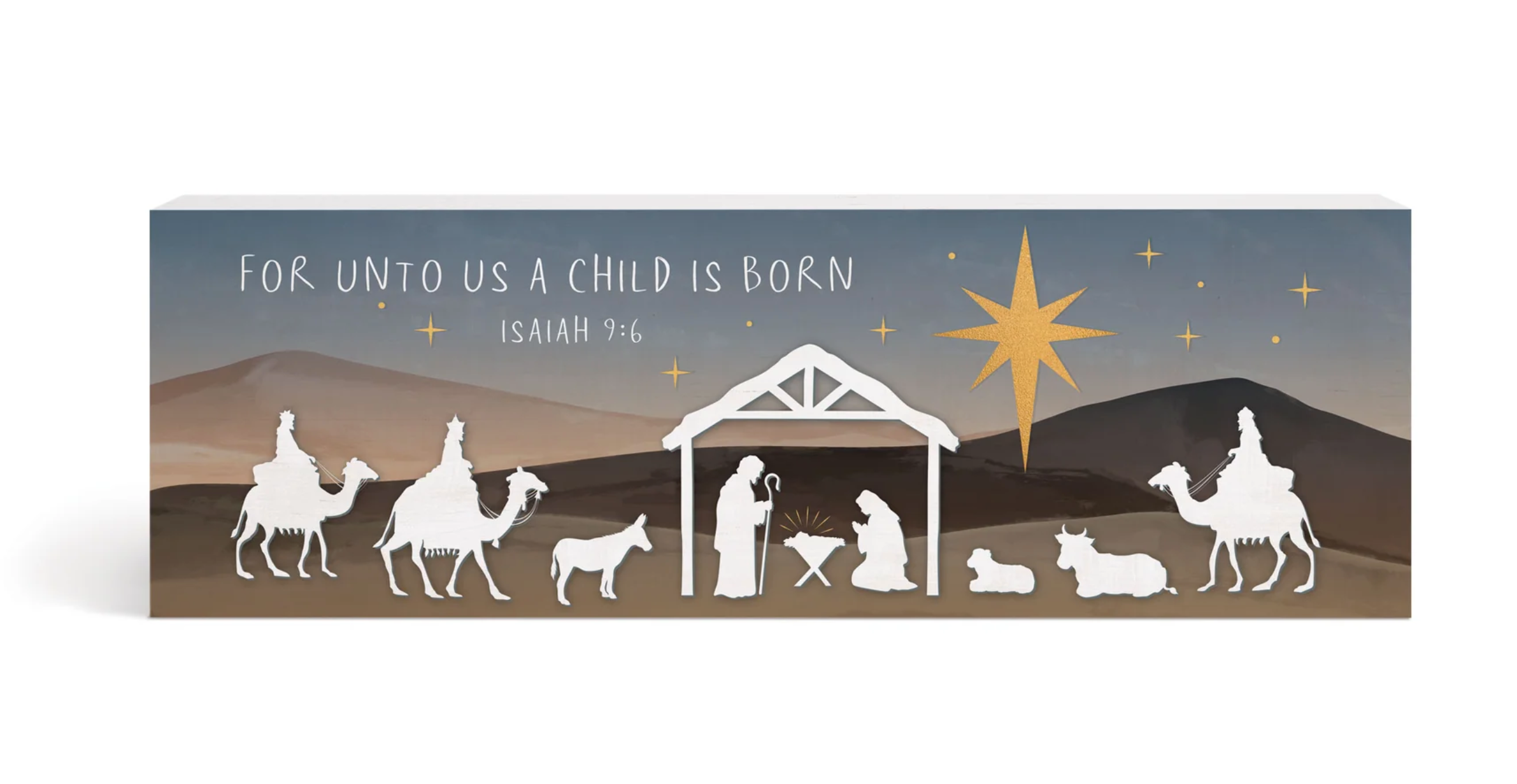 For Unto Us A Child Is Born (10x5 Plaque), , large image number 0