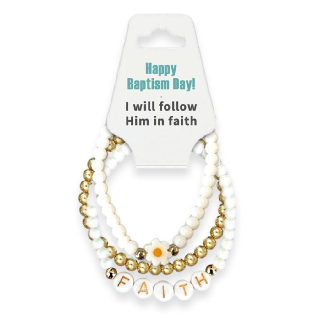 Faith Beaded Bracelet