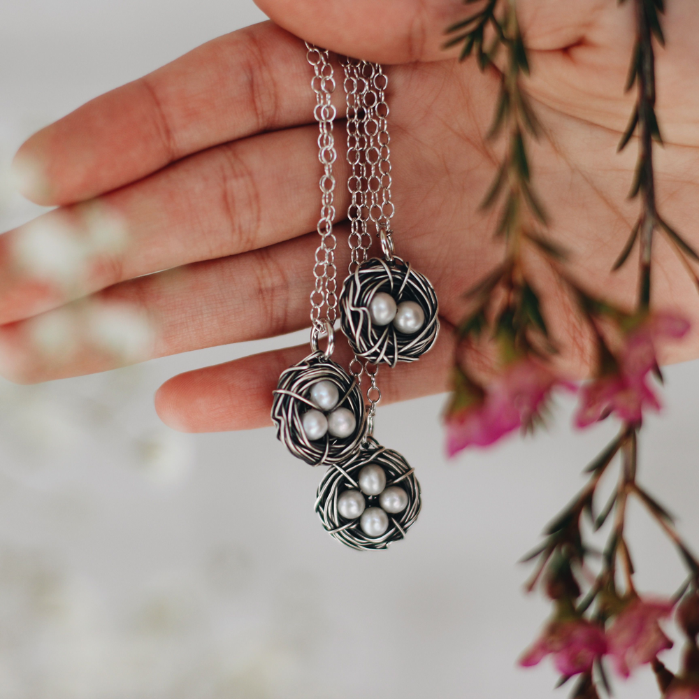 Six Messy Nest Necklace, , large image number 1