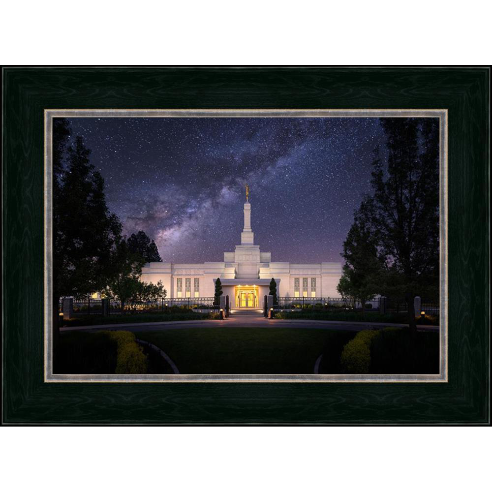 Celestial Temple Series: Spokane Temple (25x34 Framed Art), , large image number 0