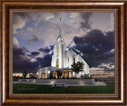 Rexburg Temple (24x28 Framed Art), , large image number 0