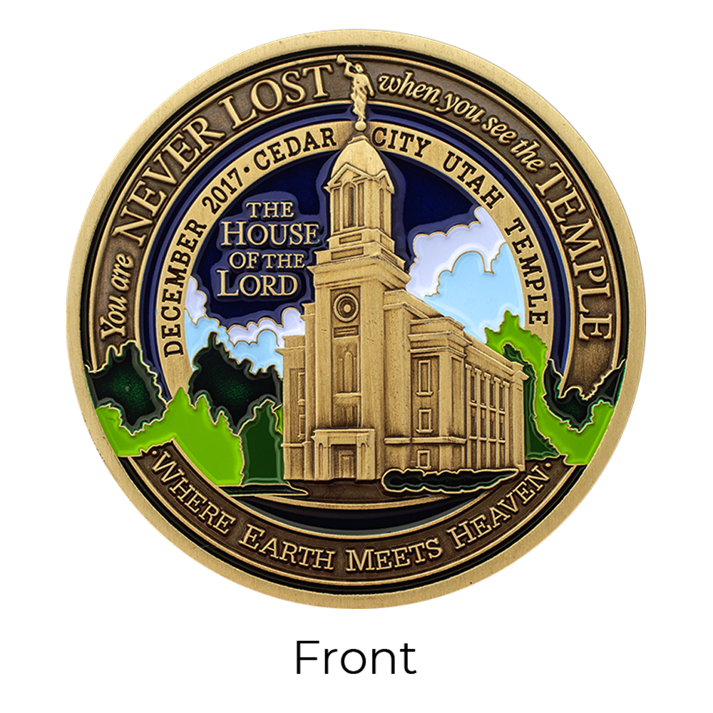 Cedar City Temple Medallion, , large image number 0