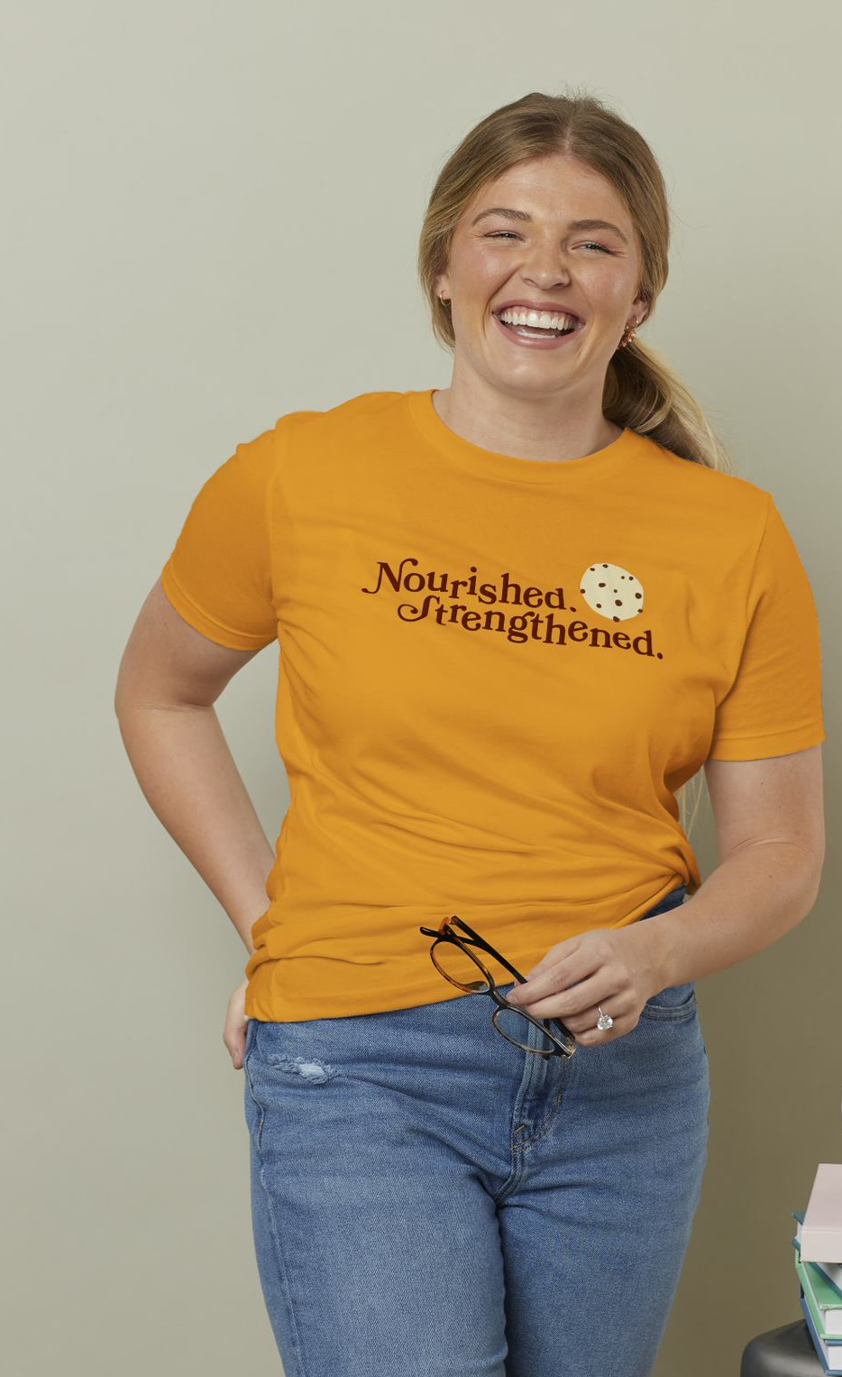 Nourished. Strengthened. Cookie Women's T-Shirt, , large image number 4