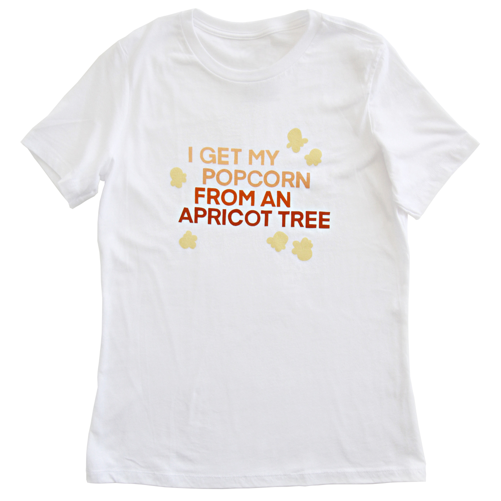 Popcorn from an Apricot Tree Women's T-shirt, , large