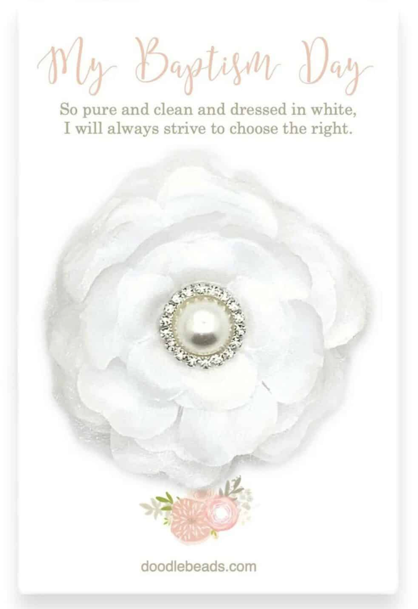 Whitney Baptism Hair Clip, , large image number 1