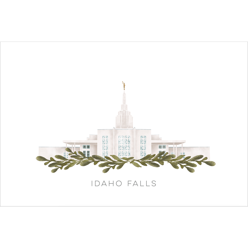 Idaho Falls Idaho Temple (28x34 Framed Paper Print), , large image number 0