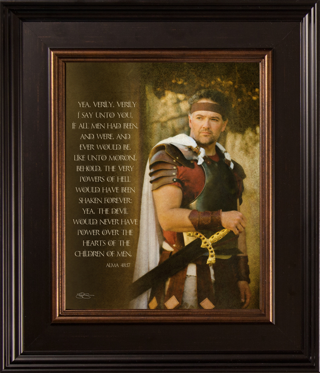 Captain Moroni (16x19 Framed Print), , large image number 0
