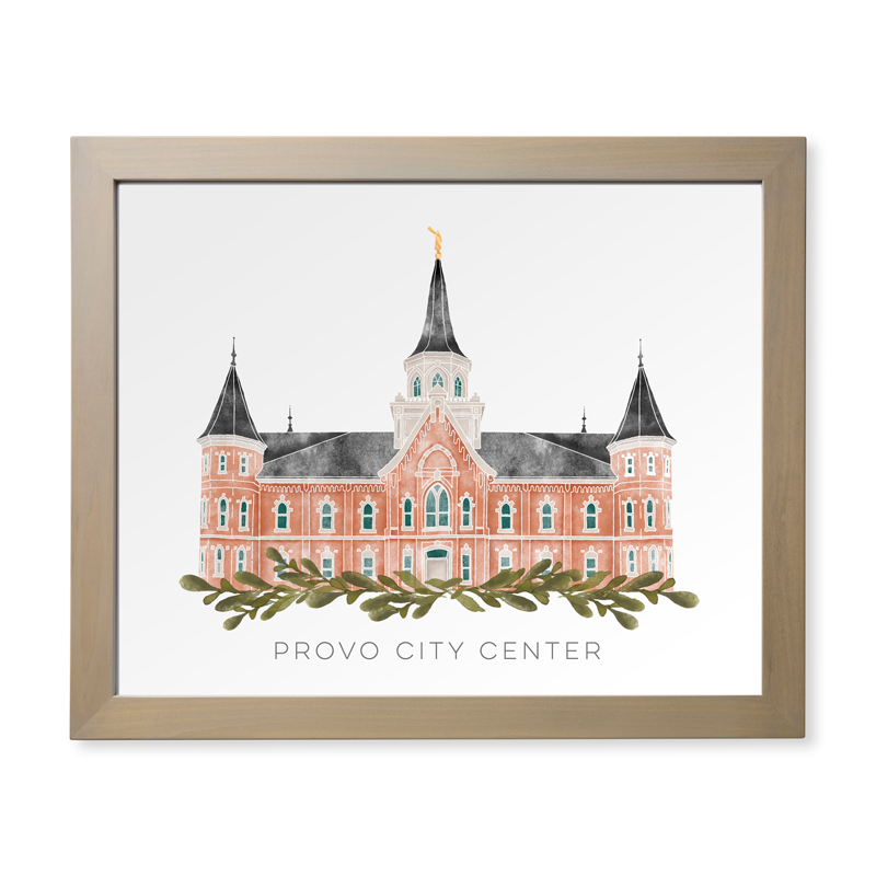 Provo City Center Utah Temple (28x34 Framed Paper Print), , large image number 0
