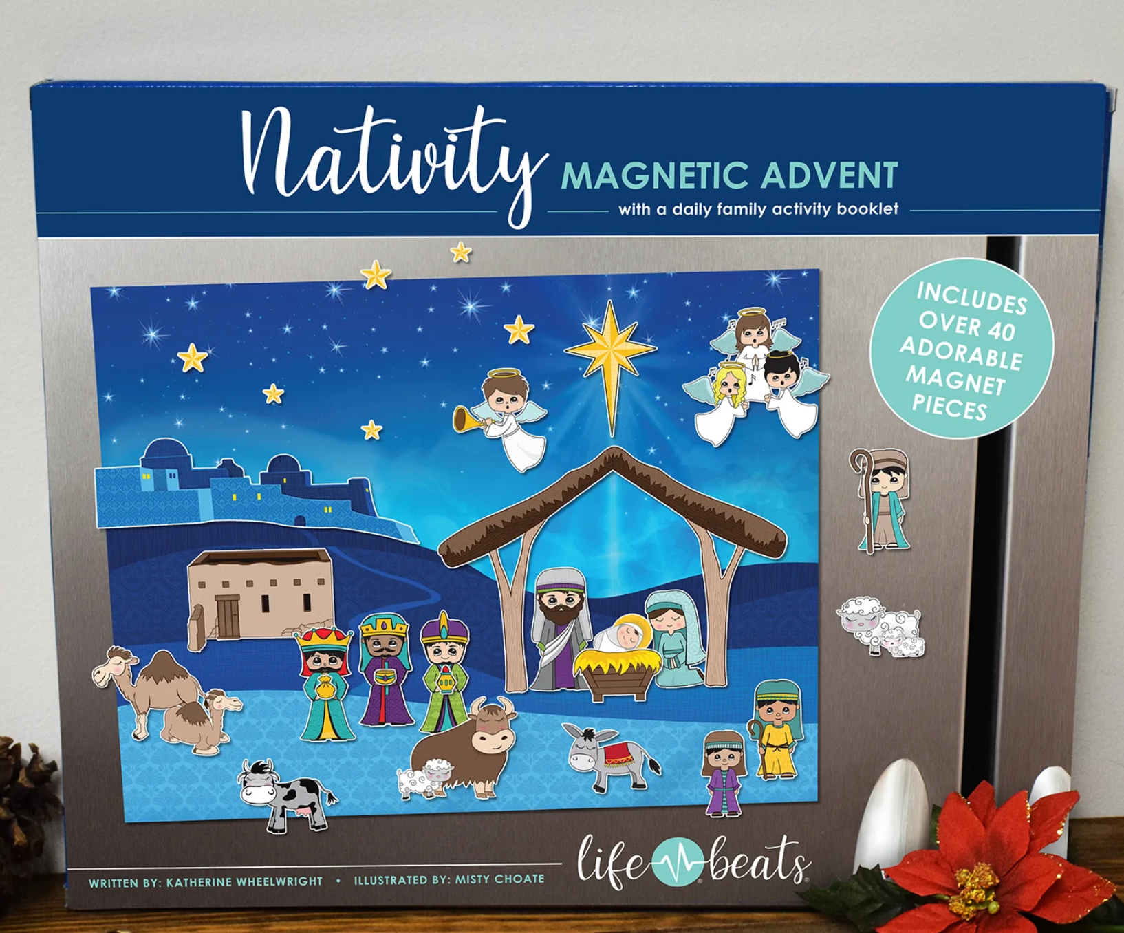 Magnetic Nativity Advent Board