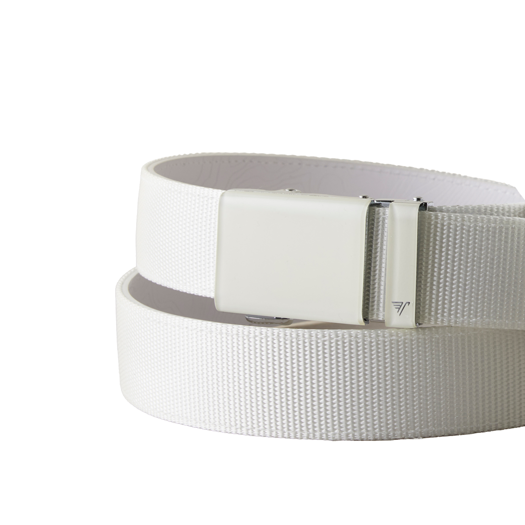 White on White Nylon 40mm Belt
