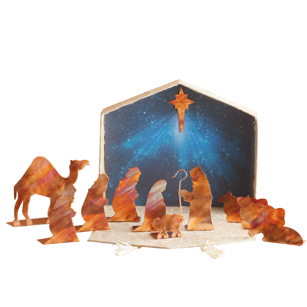 Thai Starry Silhouette Nativity