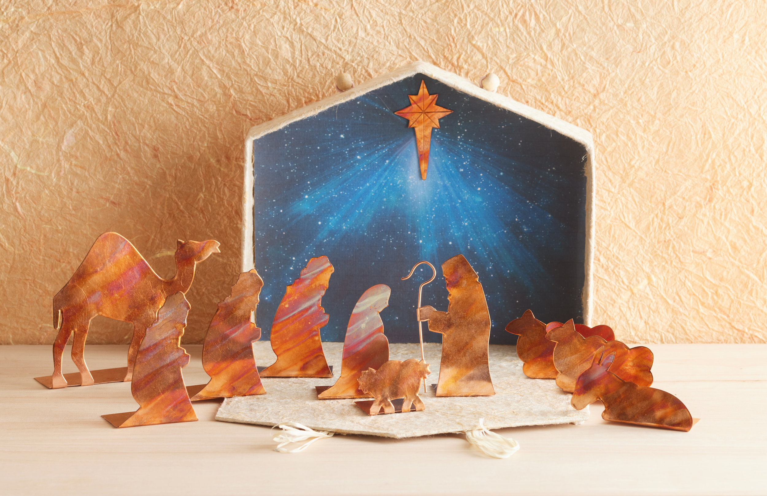 Thai Starry Silhouette Nativity, , large