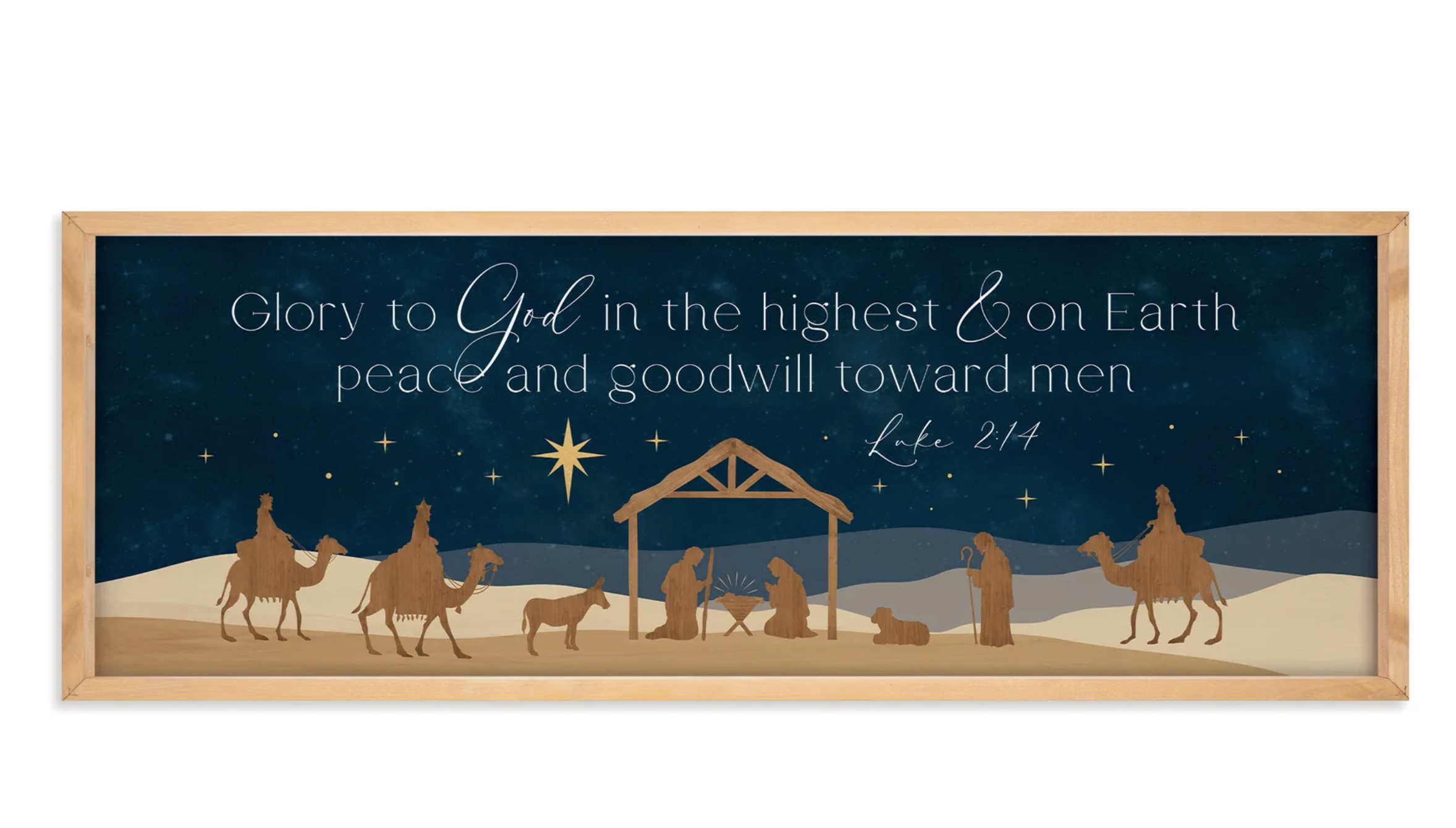 Glory to God (35x13 Framed Art)