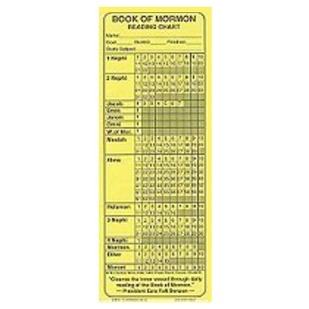 Book of Mormon Reading Chart Bookmark, , large image number 0