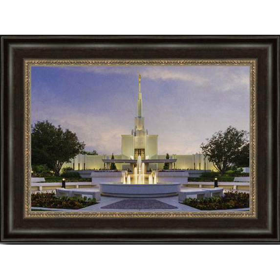 Denver Temple (23x30 Framed Giclee Canvas), , large image number 0