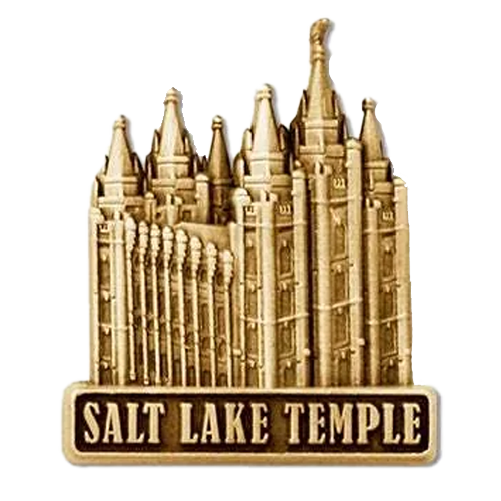 Salt Lake Temple Pin Gold