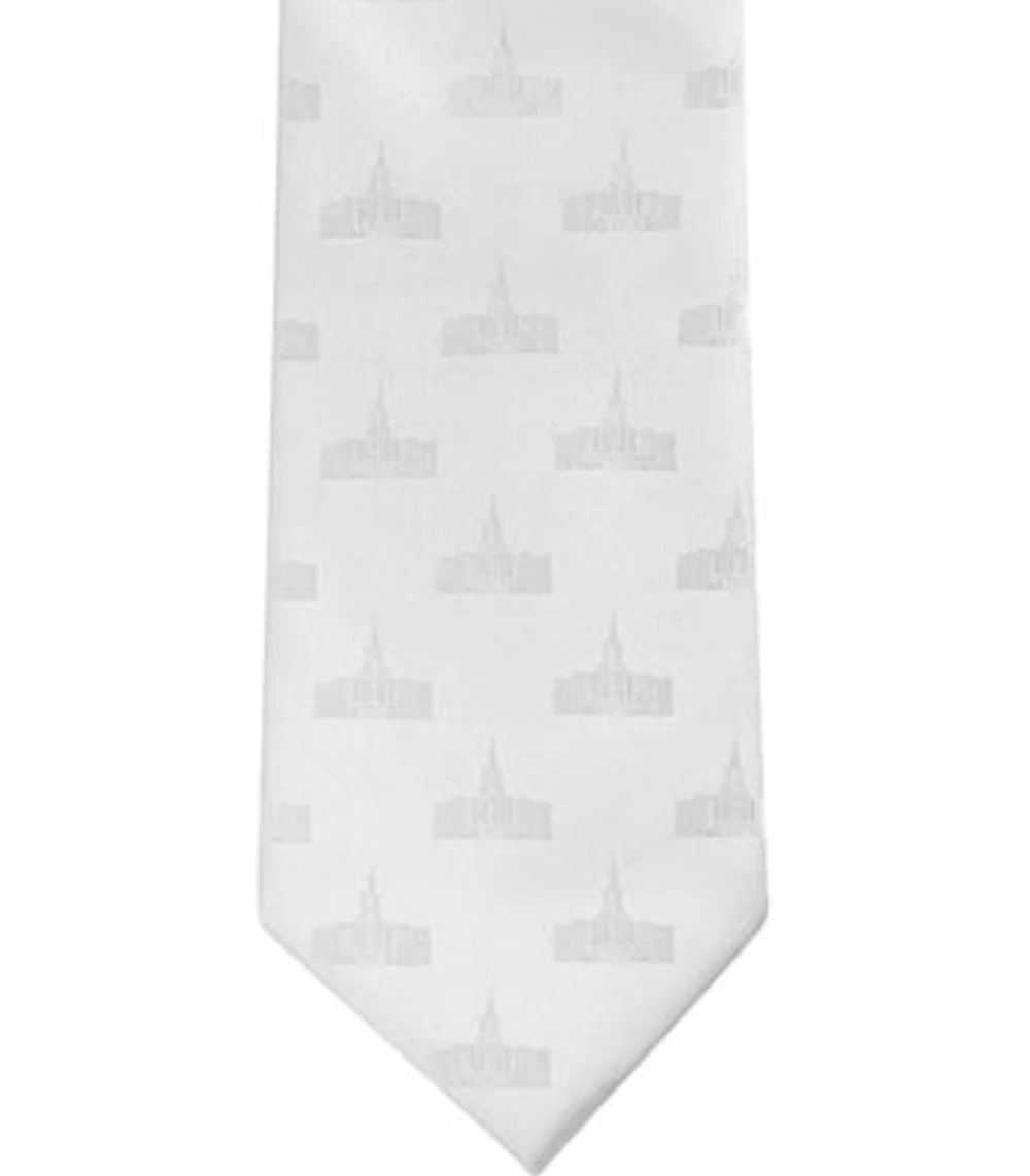Men's Jordan River Utah Temple Necktie, , large image number 1