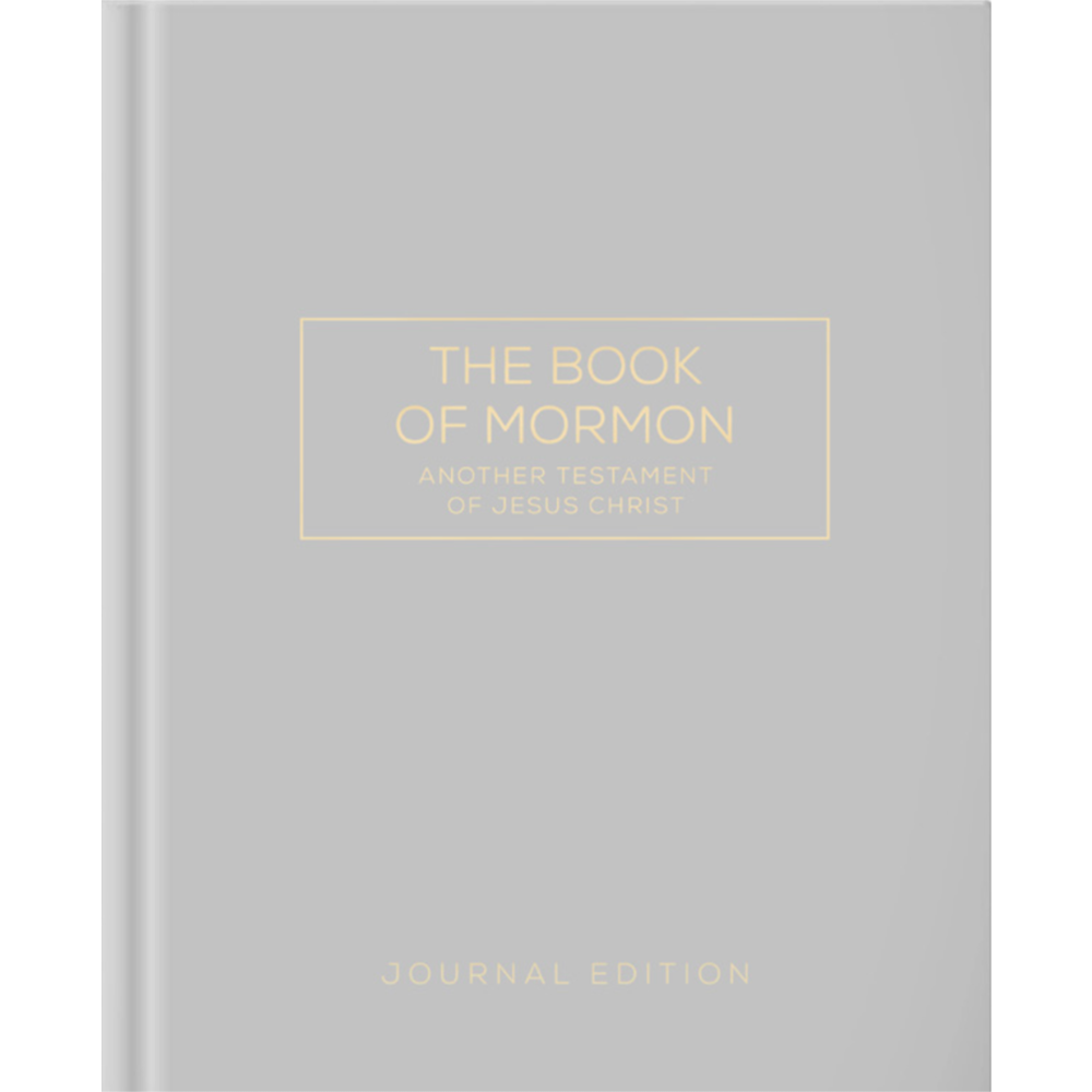 The Book of Mormon, Journal Edition, Gray, Unlined