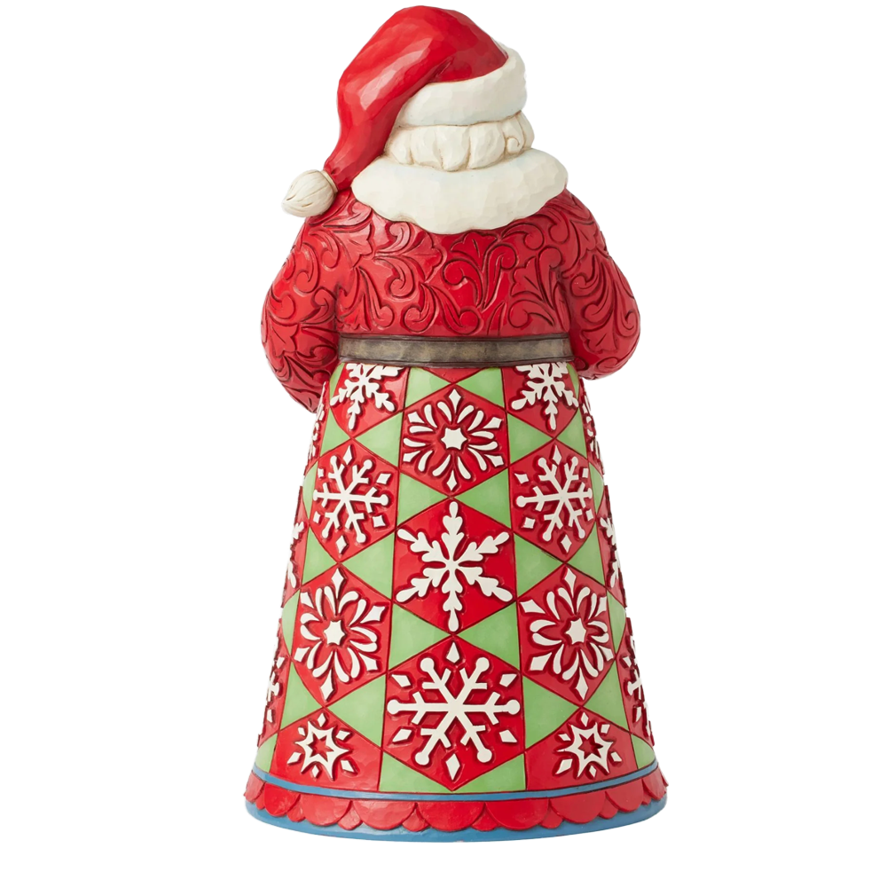 Santa Holding Globe Figurine, , large