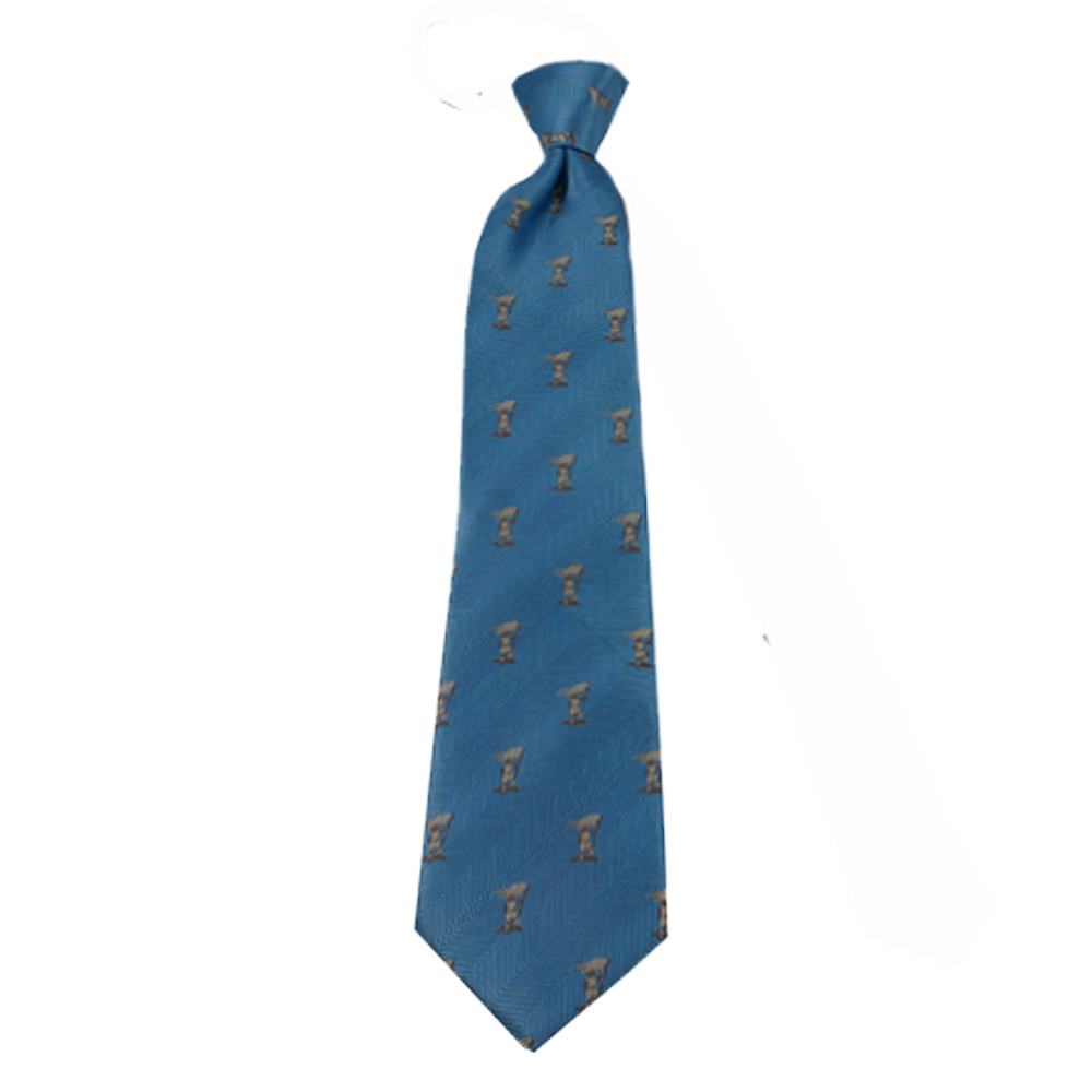 Boys' Light Blue Captain Moroni Zipper Necktie
