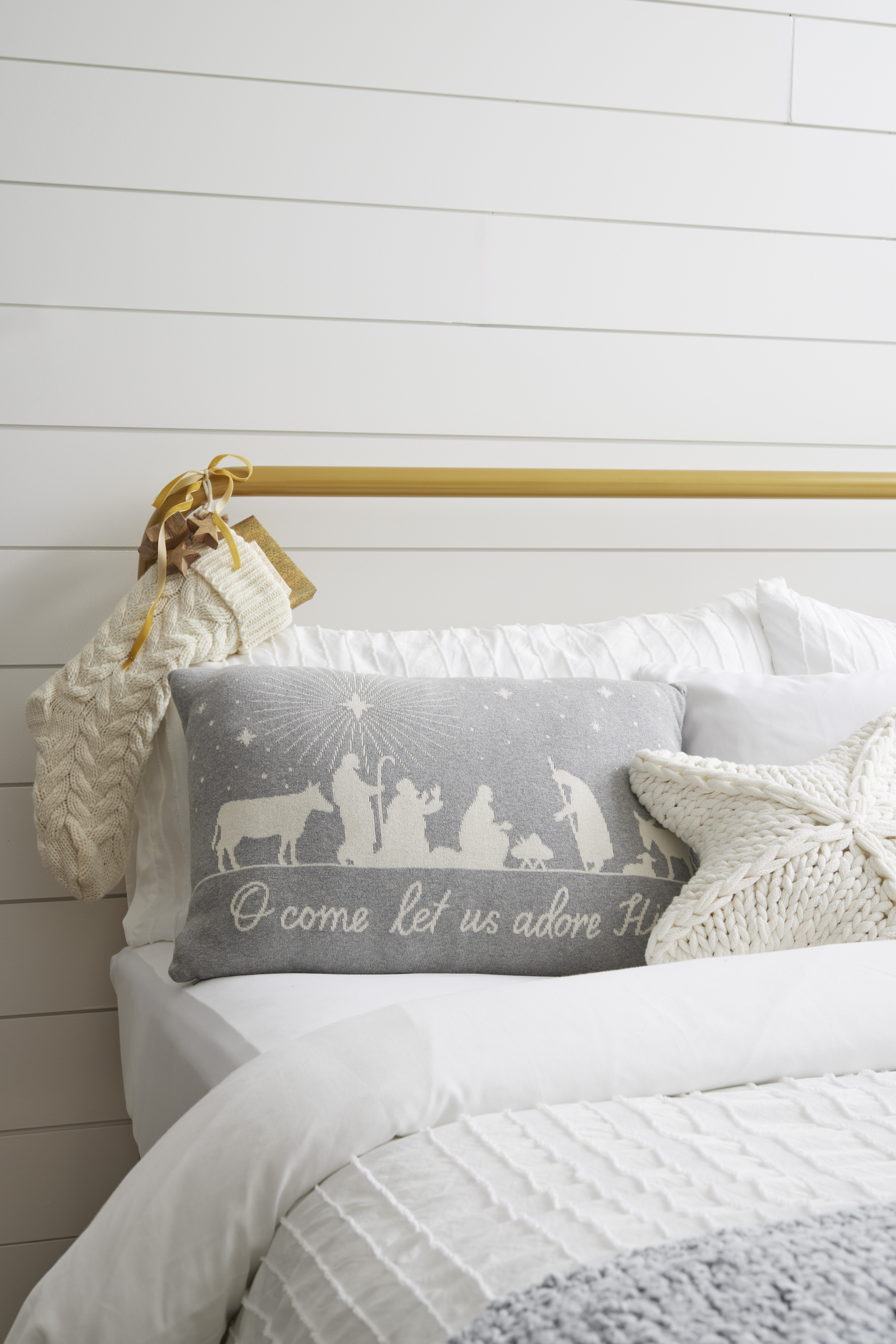 O Come, Let Us Adore Him Pillow, , large