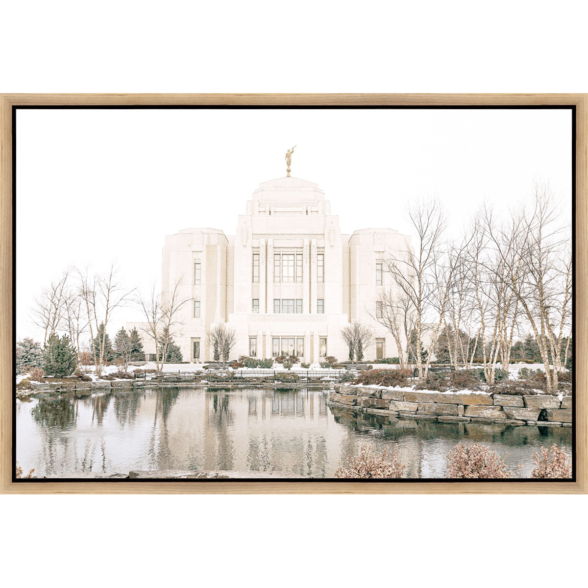 Sweet is the Work, Meridian Temple (31.5x21.5 Framed Canvas)